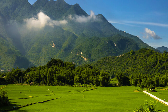 The natural landscape Lac Village